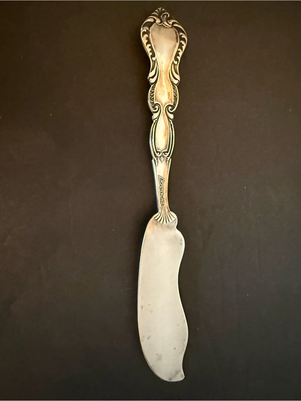 Vtg. Mechanics Silver Co. Sterling Butter Knife 7” 36.5grams